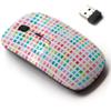 CJCBROES 2.4G Wireless Mouse with Cute Pattern Design for All Laptops and Desktops with Nano Receiver - Watercolor view 1