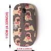 2.4G Wireless Mouse with Cute Pattern Design for All Laptops and Desktops with Nano Receiver - Cartoon Pug Puppy view 2