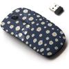 2.4G Wireless Mouse with Cute Pattern Design for All Laptops and Desktops with Nano Receiver - Daisy Chamomile Flowers Botanical view 1