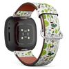CJBROES Replacement Leather Watch Band, Compatible with Fitbit Versa 3 and Fitbit Sense of Wristband Bracelet Accessory - Farm Fresh Vegetables view 1