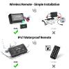 Luftmusic Bluetooth Marine Amplifier 4 Channel - Full Range Marine Amp - Waterproof Motorcycle Amplifier - Wireless Remote, Easy Installation - Compact Bluetooth Amp for Bike, Golf Cart, ATV view 3