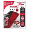 Diablo SandNet Reusable Sanding Sheets for Wood, Metal and Plastics - 9" x 11", 220-Grit Ultra Fine, Ceramic Blend, 5-Pack - DND911220H05G view 4