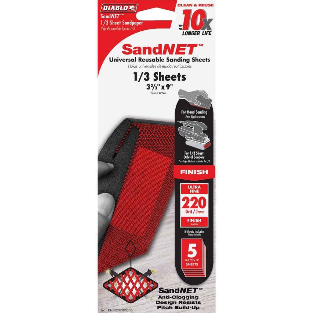 Freud Diablo 1/3 SandNet Sheets 220