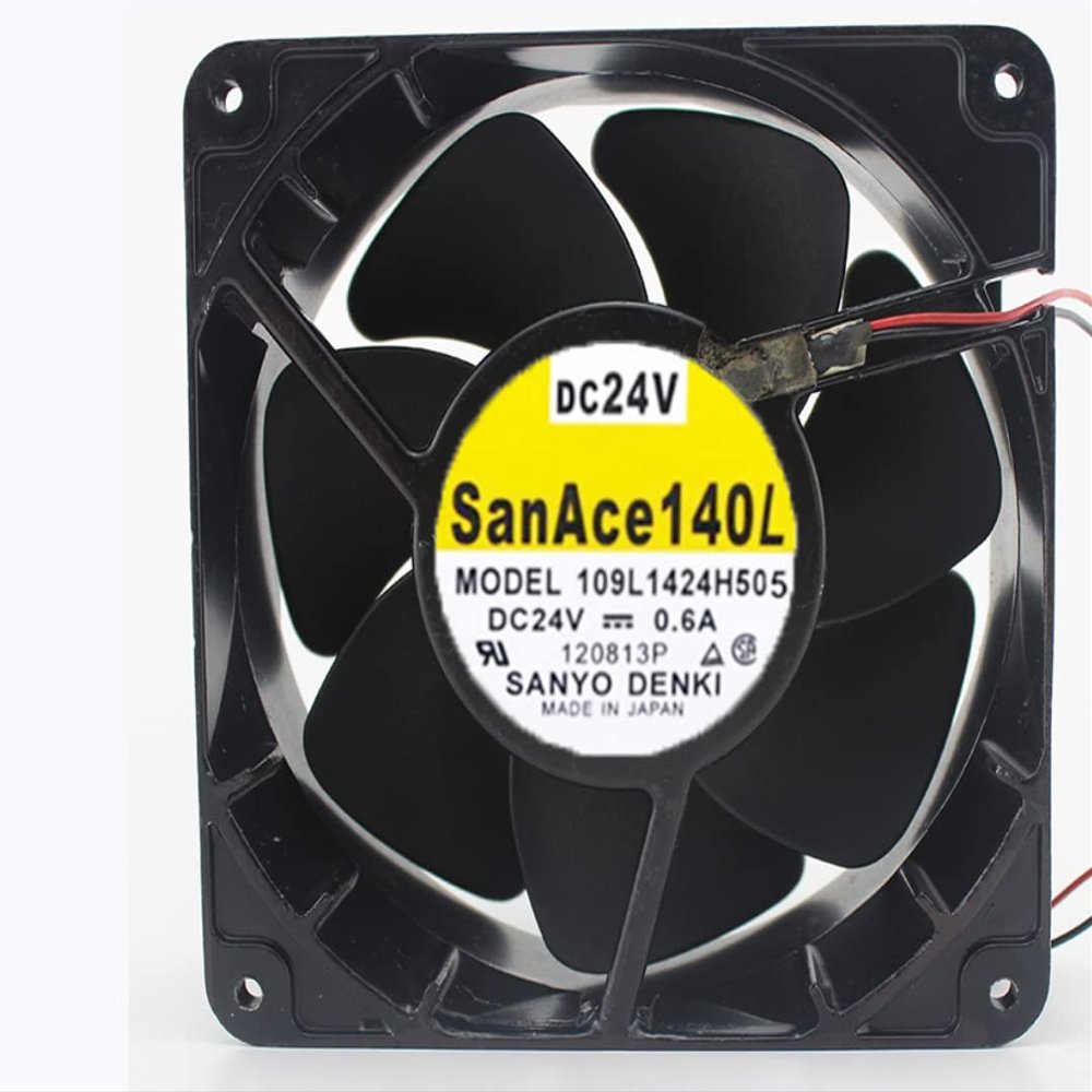 109L1424H505 140x140x50mm 24V 0.6A 2-Wire Cooling Fan