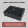 Rockville RW68CA 400W 6x8 Slim Under-Seat Active Car Subwoofer, 4 Ohm, Built-in Amplifier, Remote Bass Control, Cast Aluminum Enclosure, Adjustable Bass Boost, for Car/Truck Audio view 3