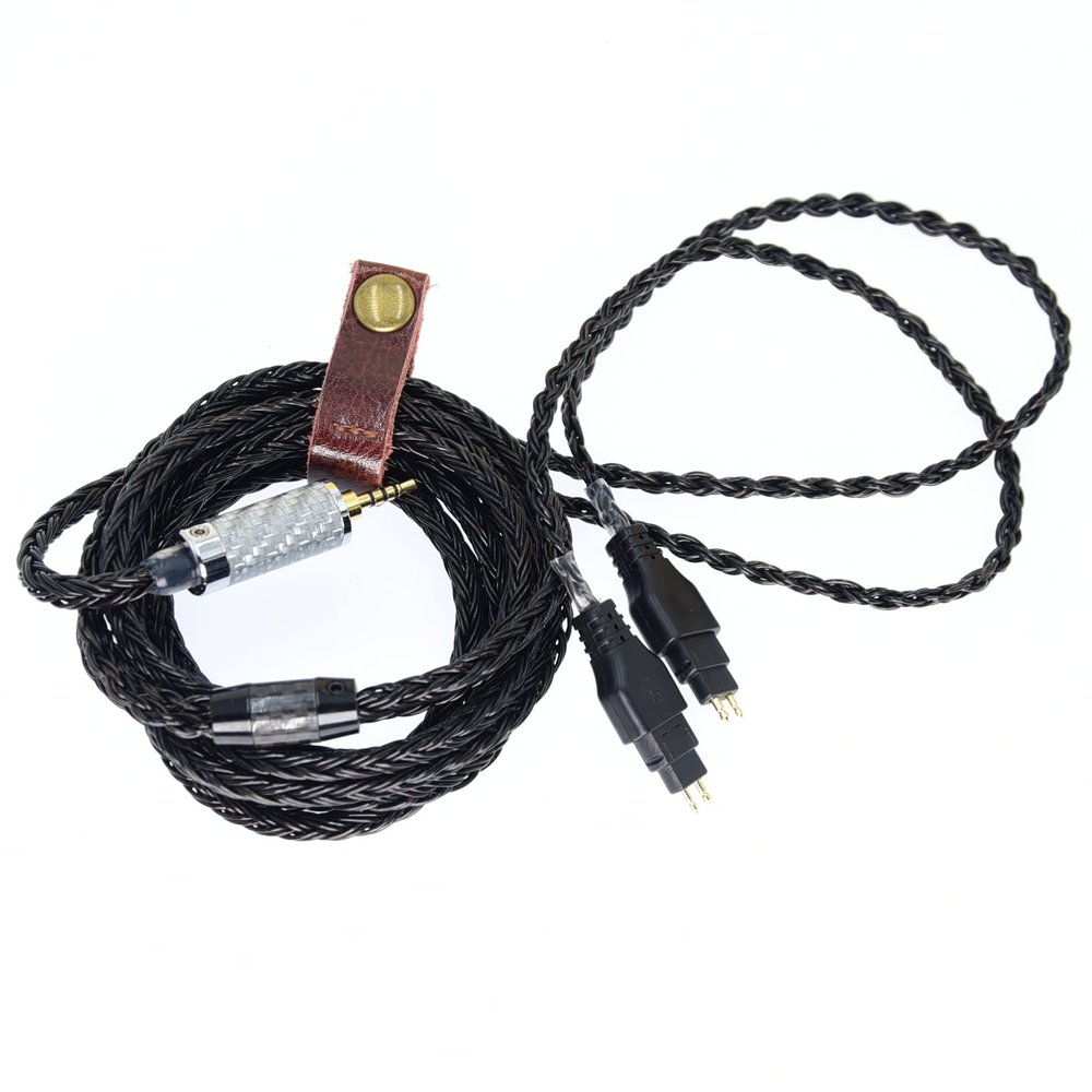 2.5 Balance 2.5mm Replacement Audio Upgrade ofc Cable for Sennheiser hdxx HD650, HD600, HD580, HD660S, Massdrop HD6XX Headphones with Lossless Player (1.5m(4.92ft), Black)
