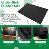 Under Sink Rubber Mat | Durable, Flexible Cut to Size Mat for Under Sink Leaks | Protects Cabinet Base | Affordable Leak Detection Mat | Killarney Metals view 2