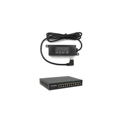 802.3af PoE Splitter with 5 Volts Output and PoE Texas 8 Port PoE Switch