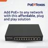 802.3af PoE Splitter with 5 Volts Output and PoE Texas 8 Port PoE Switch view 3