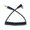 3.5mm Plug to Male Flash PC Sync Cord Cable 12" 12 inch for Studio Photography Coiled Cable view 2