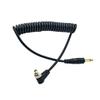 3.5mm Plug to Male Flash PC Sync Cord Cable 12" 12 inch for Studio Photography Coiled Cable view 4