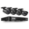ZOSI 8CH 5MP 3K Lite Surveillance Wired Security Camera System with AI Human Vehicle Detection, 8 Channel H.265+ DVR and 4 x 1080p Bullet Camera Outdoor, 100ft Night Vision, IP66(No HDD Included) view 1