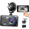 Avokadol Dash Cam Front and Rear, Dual Car Camera with 32G SD Card 4''IPS Touch Screen, 1080P Dashboard Camera for Cars & Trucks, Waterproof Rear Cam, WDR G-Sensor/Night Vision/Parking Monitor. view 1