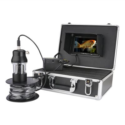Lifyn2 Fishfinder 7 Inch Underwater Fishing Video Camera Fish Finder 38 LEDs 360 Degree Rotating Camera 20m 50m 100m (Color : 38 LEDs 50M Cable)
