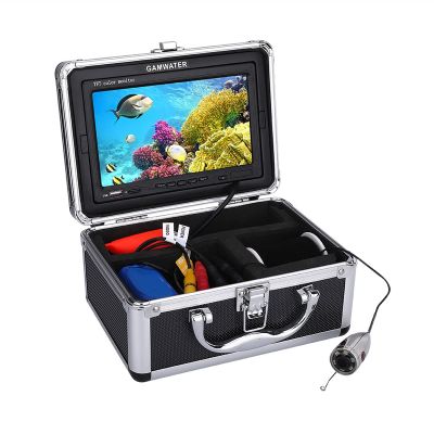 Lifyn2 Fishfinder 7'' Color 1000TVL Fish Finder Underwater Fishing Video Camera HD DVR Recorder Waterproof Cable 15m 20m 30m 50m (Color : White LED 20M Cable)