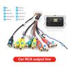 for Android Car Radio Stereo Power Cable RCA Video Audio CAM in Adapter USB Cables GPS Antenna Aftermarket Android Radio Accessory Harness Kit Set 16pin Test Power on Cable view 3