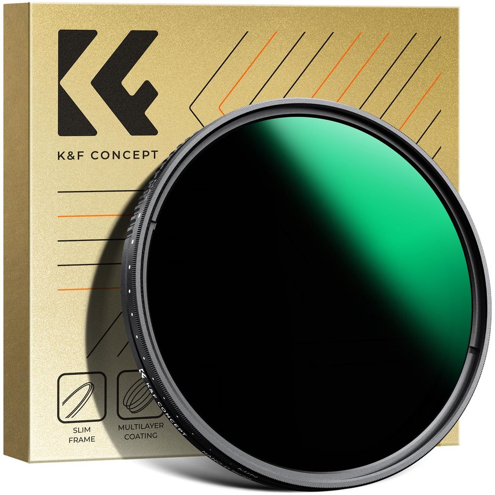 K&F Concept 67mm Variable ND3-ND1000 ND Filter (1.5-10 Stops) Neutral Density Lens Filter with 24 Multi-Layer Coatings for Camera Lens (D-Series)