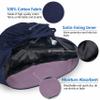 QBA Adjustable Working Cap with Button, Satin Lined Hat, Cotton Working Hat Sweatband, Elastic Bandage Tie Back Hats for Women & Men, One Size view 3