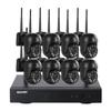 ESCAM WNK618 wireless security camera system kit,8ch NVR + 8pcs Indoor wireless 3MP Camera, dual light source 2-way audio,IR motion detection, alarm push Night Vision Remote,Surveillance Camera system view 1