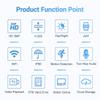 ESCAM WNK618 wireless security camera system kit,8ch NVR + 8pcs Indoor wireless 3MP Camera, dual light source 2-way audio,IR motion detection, alarm push Night Vision Remote,Surveillance Camera system view 4