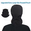 QBA Adjustable Working Cap with Button, Satin Lined Hat, Cotton Working Hat Sweatband, Elastic Bandage Tie Back Hats for Women & Men, One Size view 3