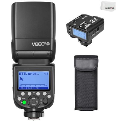 Godox V860III-C TTL 2.4G GN60 HSS Camera Flash with 10-Speed Adjustable Modeling Light, one-Key Switch TTL+ Godox XPRO-C Trigger Transmitter for Canon Camera