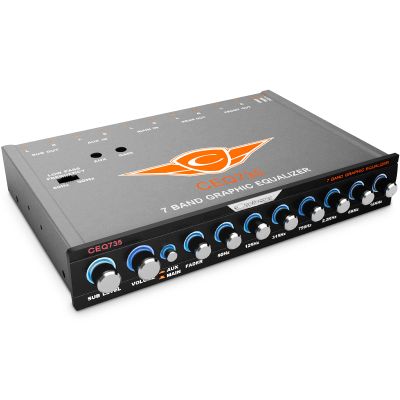 Cadence CEQ735 7 Band Parametric Equalizer with 7 Volts RMS of Output