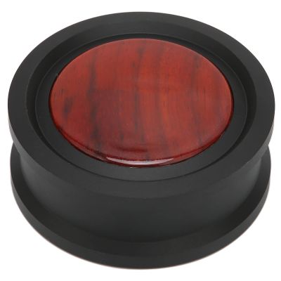 Archuu Alloy Mahogany Record Weight Stabilizer Red Wood LP Disc Turntable Vinyl Clamp, RT290 Player Clamp Vibration Reducer with 7.28mm / 0.29in Spindle Hole(Black (RT290B))