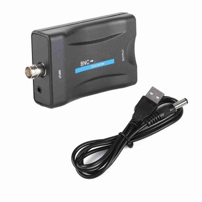BNC to HDMI Converter Adapter Female CVBS BNC HDMI Connector Coaxial Composite Transfer Analog Video Audio Input 1080P Output HDCP Hook Security Camera DVRs Surveillance AC1420 CCTV for Monitor HD TV