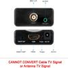 BNC to HDMI Converter Adapter Female CVBS BNC HDMI Connector Coaxial Composite Transfer Analog Video Audio Input 1080P Output HDCP Hook Security Camera DVRs Surveillance AC1420 CCTV for Monitor HD TV view 4