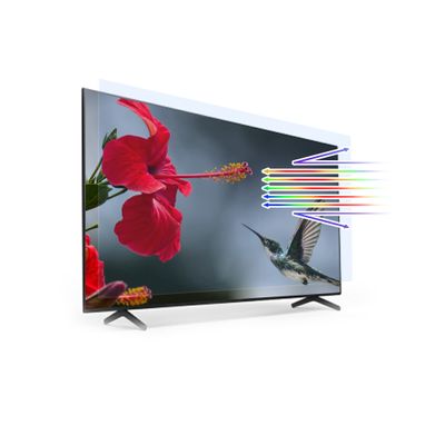 Anti Glare TV Screen Protector Filter, Blue Light Filter for 43"~75" TV Dual Function / 50in 1095x616