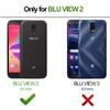 B-wishy for Blu View 2 with Strap,Slim Soft Protective Shockproof Phone Case for Adults Case-Rainbow (Pink) view 2