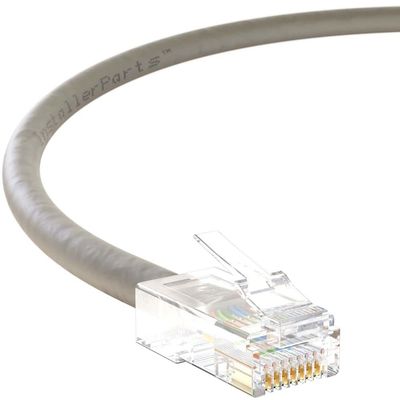 InstallerParts (20 Pack Ethernet Cable CAT5E Cable UTP Non-Booted 3 FT - Gray - Professional Series - 1Gigabit/Sec Network/Internet Cable, 350MHZ