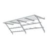 Garage Essentials 220861 64 Inch Wide Wall Mounted Utility Storage Organization Rack with 20 Inch Deep Top Shelf and 18 Hooks, White view 1