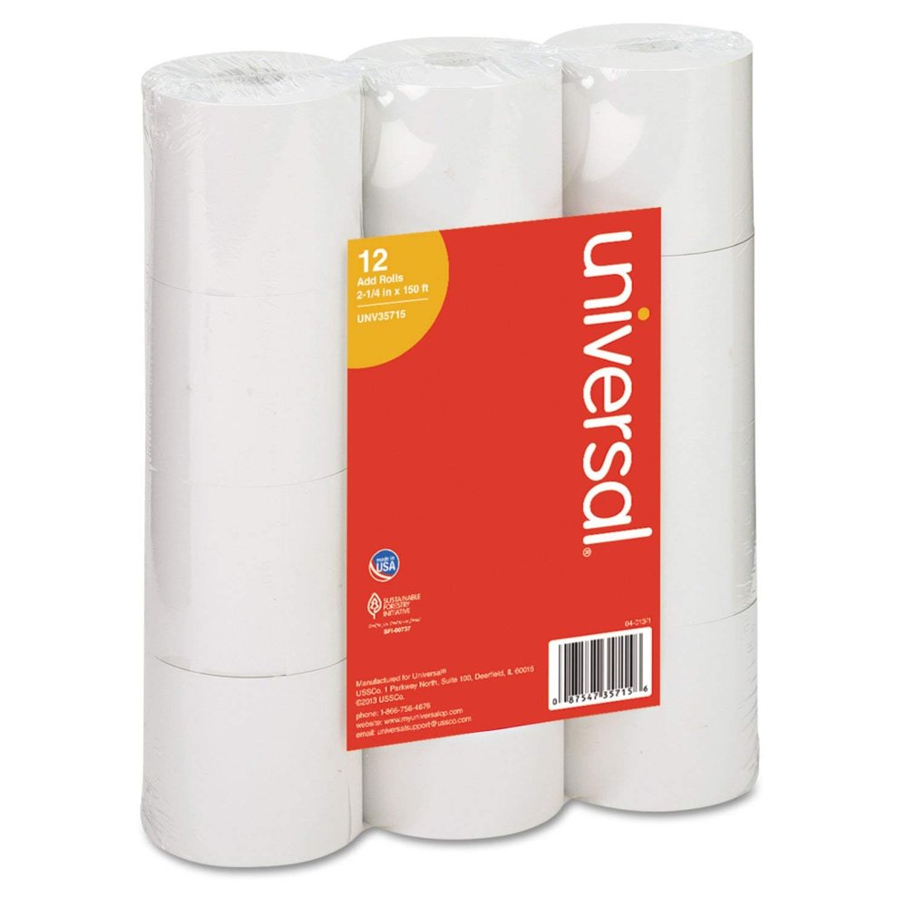 490750011 Part Number UNV35715 Manufacturer: UNV35715 - Adding Machine/Calculator Roll - Set of 3