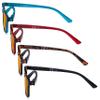 Eyekepper 4 Pack Blue Light Filter Glasses Classic Anti Screen Glare Computer Reading Glasses Orange Tinted +0.75 view 3