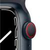 Apple Watch Series 7 GPS + Cellular, 45mm Midnight Aluminum Case with Midnight Sport Band - Regular (Renewed) view 3