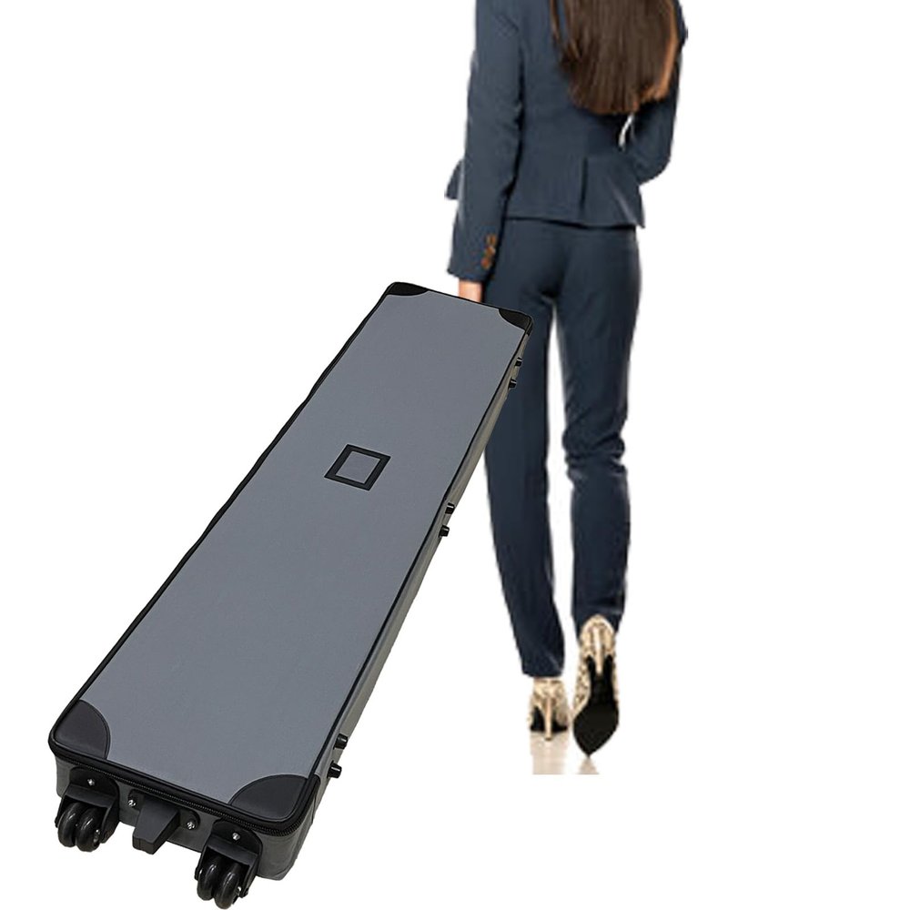 4U Media&Displays Premium Travel Carrying Hard Case with Wheels - Internal dimension:39.3x10 x4 for Gol, Light Stand and Tripod.