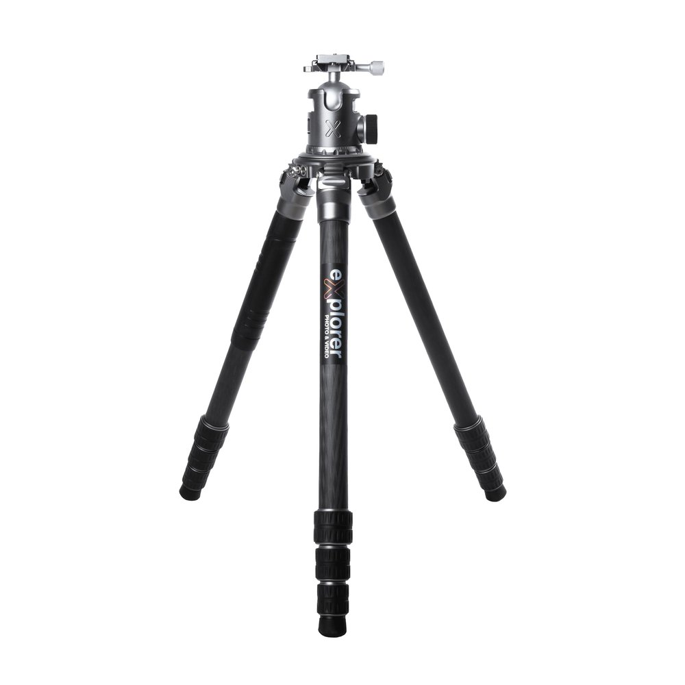 Explorer EX-ACPROKIT Ascent Professional 4-Section Carbon Fiber Tripod with EX-XL Epic Extra Large Ball Head