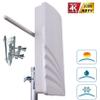 IMega HD Free TV Unlimited Antenna and RG6 Cabling,Over Air Digital HDTV Indoor Outdoor with Smart Boost System,150 Mile Range-Broadcast Smart TV in 4K High Definition,Easy to Install,white view 2