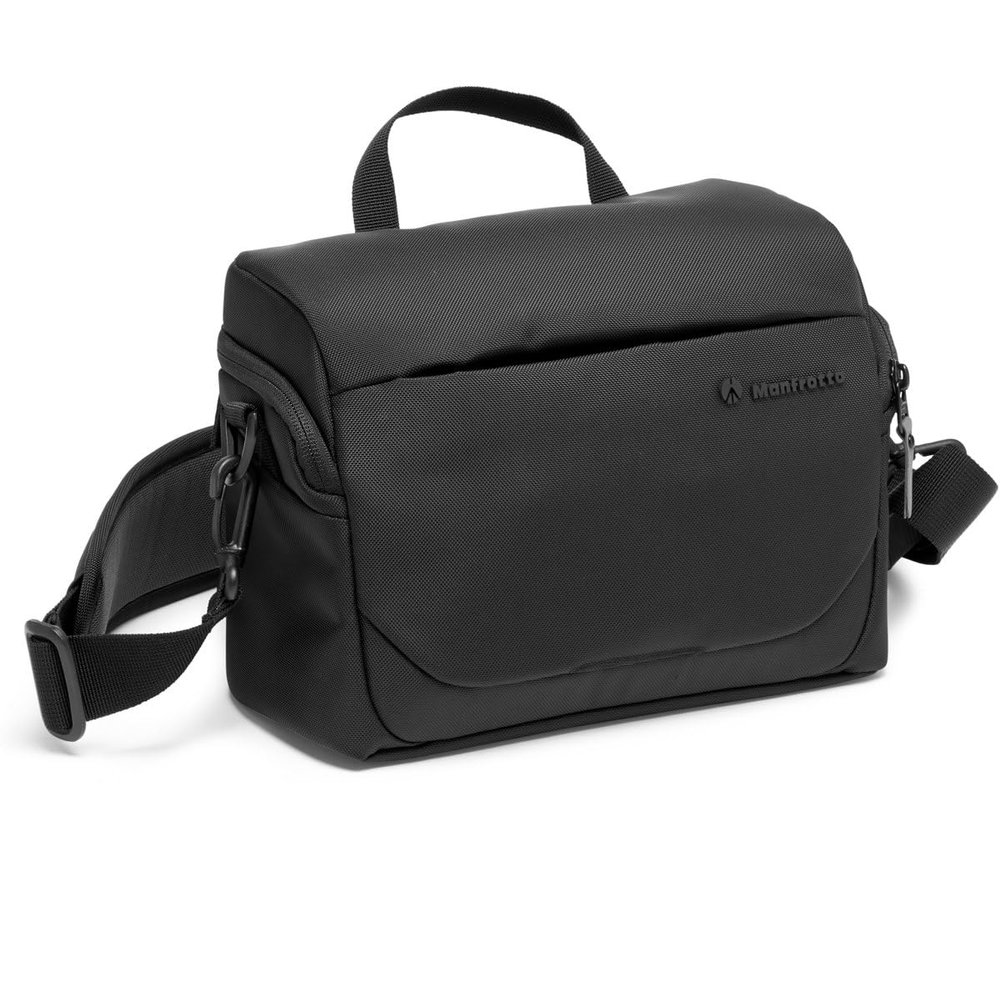Manfrotto Advanced Shoulder Bag M III, for Reflex and Mirrorless with Lens, Camera Bag, Camera Case with Tripod Mount and Rain Cover