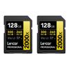 Lexar LSD2000128G-B2NNU Professional Sdxc Memory Card 2000x 128gb Class 10 V90 Uhs-ii U3 W/o Reader R300/w260mbs view 1
