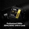 Lexar LSD2000128G-B2NNU Professional Sdxc Memory Card 2000x 128gb Class 10 V90 Uhs-ii U3 W/o Reader R300/w260mbs view 2
