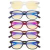 Eyekepper 5 Pack Fashion Design Blue Light Blocking Readers for Women Computer Reading Glasses Yellow Tinted +2.50 view 2