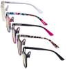 Eyekepper 5 Pack Square Nerd Blue Light Blocking Readers for Women Computer Reading Glasses Yellow Tinted +2.00 view 3