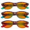 Eyekepper 3 Pack Orange Tinted Pattern Design Reading Glasses Blue Light Blocking Readers Computer Eyeglasses +1.50 view 2