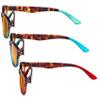 Eyekepper 3 Pack Orange Tinted Pattern Design Reading Glasses Blue Light Blocking Readers Computer Eyeglasses +1.50 view 3