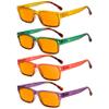 Eyekepper 4 Pack Computer Reading Glasses - Fashion Blue Light Blocking Readers for Women Men Orange Tinted +0.75 view 1