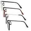 Eyekepper Multipack Yellow tinted Blue Light Blocking Reading Glasses for Women Men Readers Computer Eyeglasses +3.00 view 3