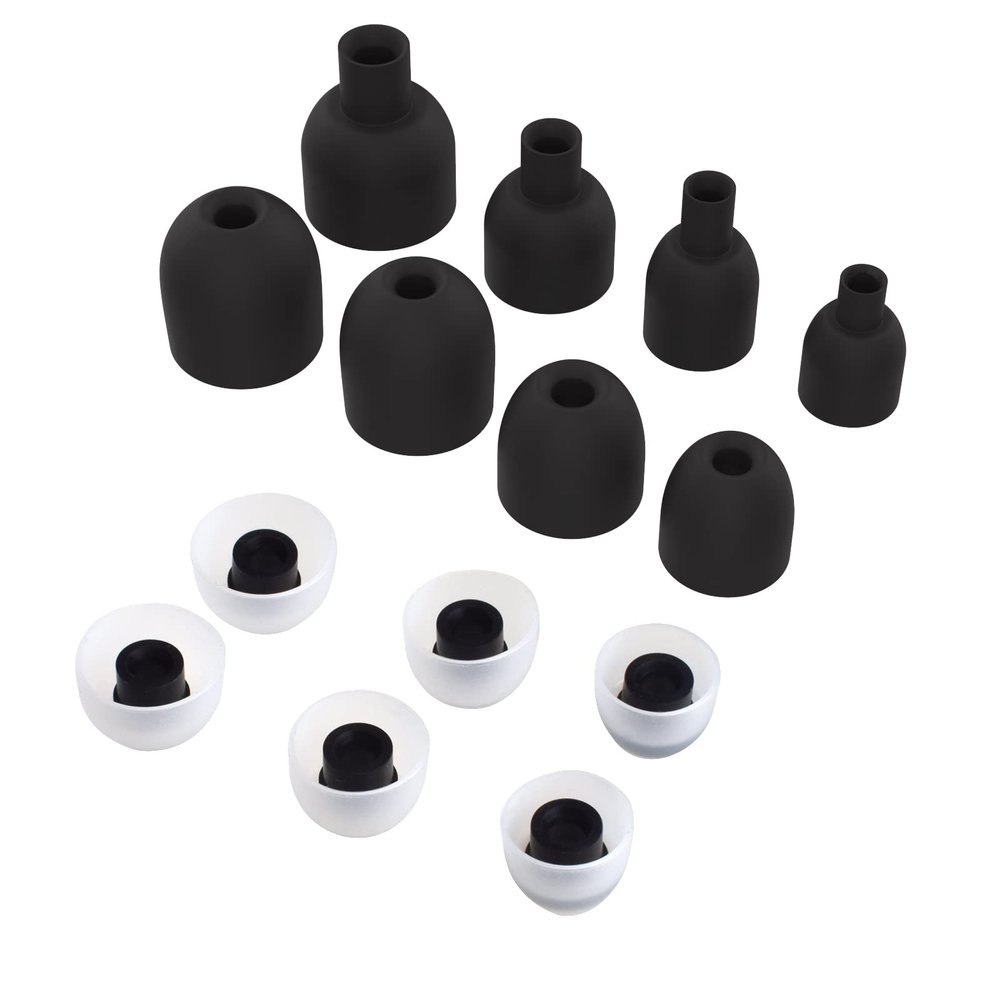 14Pcs WF-1000XM4 Ear Tips Compatible with Sony WF-1000XM3 WF-1000XM4 Earbuds Soft Silicone Ear Tips (Black)